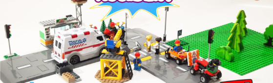 LEGO City Road Plates – Accident at a Road Junction