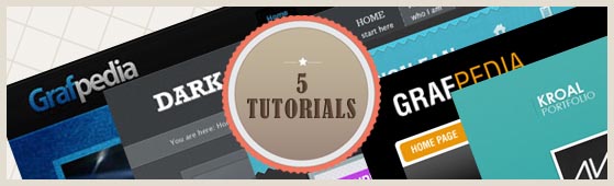 5 Tutorials – How To Design The Portfolio Template