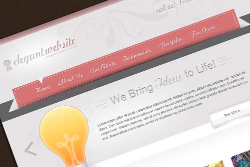 How to design an elegant website in Photoshop