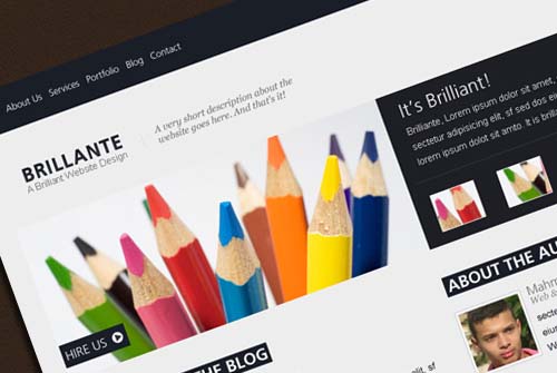 Design The Brilliante Website Layout in Photoshop