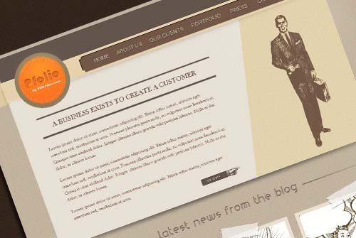 How to create a vintage website layout