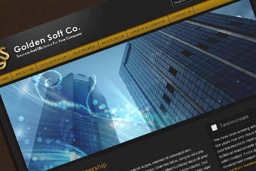 Design Simple and Elegant Business Web Template in Photoshop