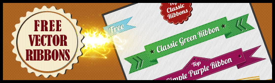 Download: Free Vector Ribbons Set