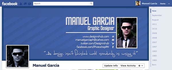 Free Facebook Timeline Cover Page PSD Template