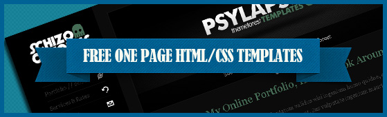 13 Free One Page Html/CSS Templates