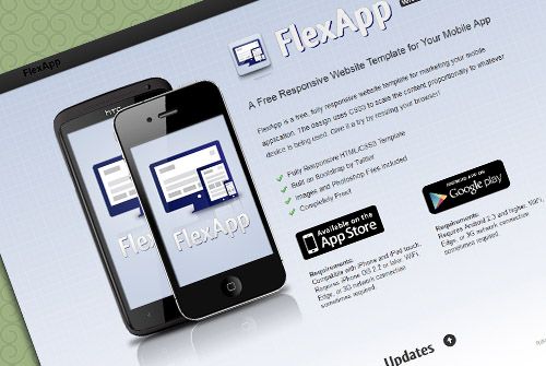 FlexApp - Free One Page HTML Template