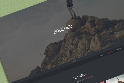 Brushed Template - Free One Page HTML Template