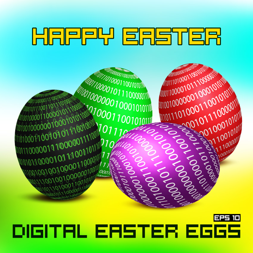 Free Vector Easter Eggs Illustration Background